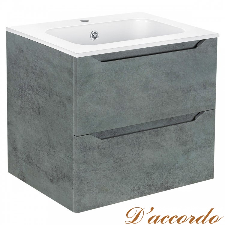 картинка Мебель для ванной Vincea Norma 60 цвет бетон от магазина D'accordo
