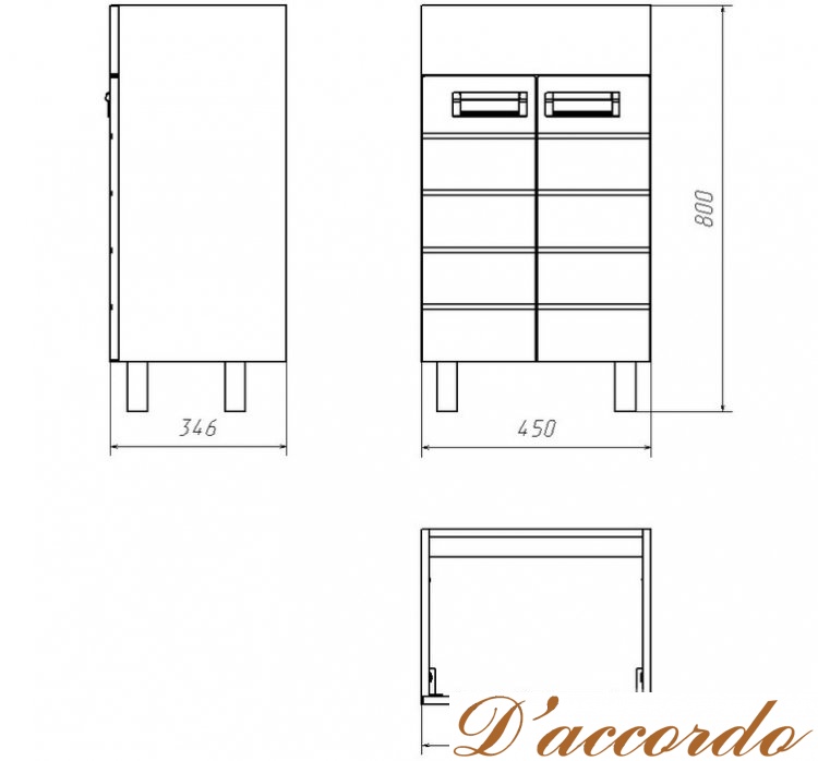 картинка Мебель для ванной Velvex Coletti 50 от магазина D'accordo