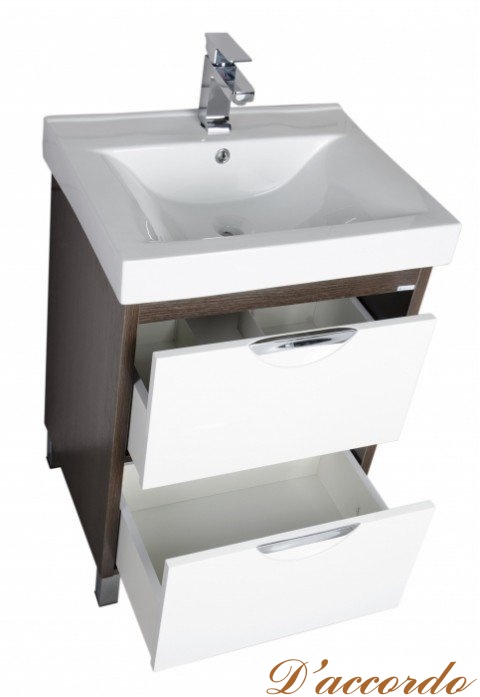 картинка Мебель для ванной Aquanet Гретта 60 венге с ящиками от магазина D'accordo