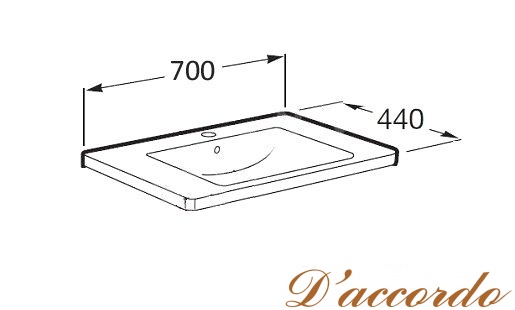картинка Мебель для ванной Roca Gap 70 белая от магазина D'accordo