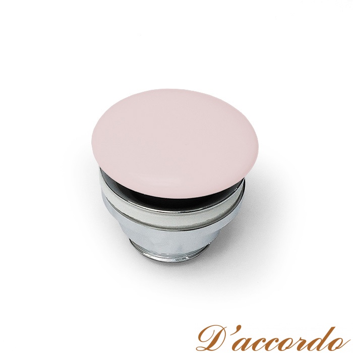 картинка Art Ceram Донный клапан для раковин универсальный, покрытие керамика, цвет: Pink от магазина D'accordo
