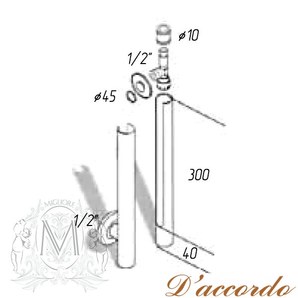 картинка Кран запорный Migliore Totem ML.RIC-10.127 от магазина D'accordo
