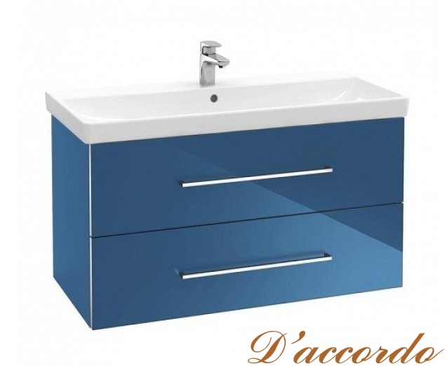 картинка Мебель для ванной Villeroy&Boch Avento 80 голубой глянец от магазина D'accordo