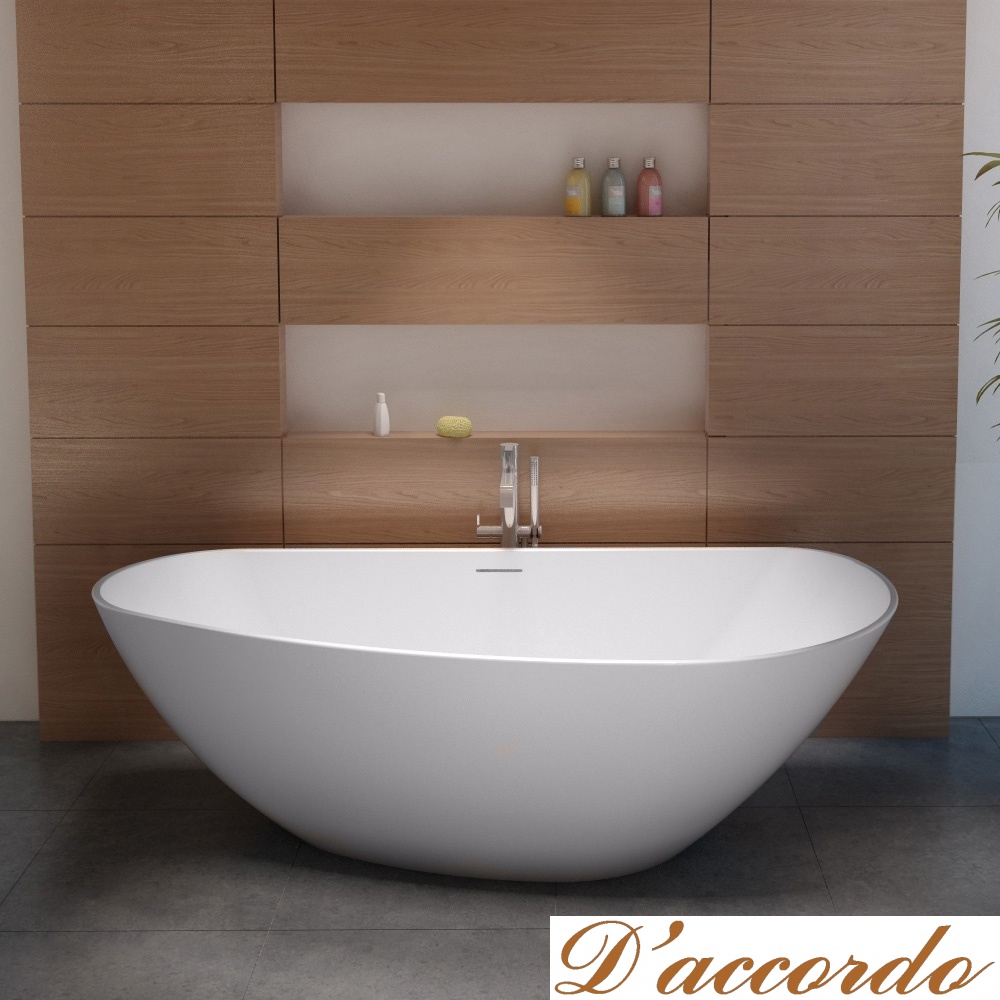 картинка Асимметричная ванна из искусственного камня Riho Granada 190x90 белая BS2000500000000 от магазина D'accordo