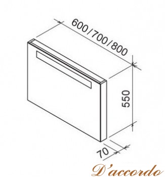 картинка Мебель для ванной Ravak SD Classic 400L белый глянец от магазина D'accordo