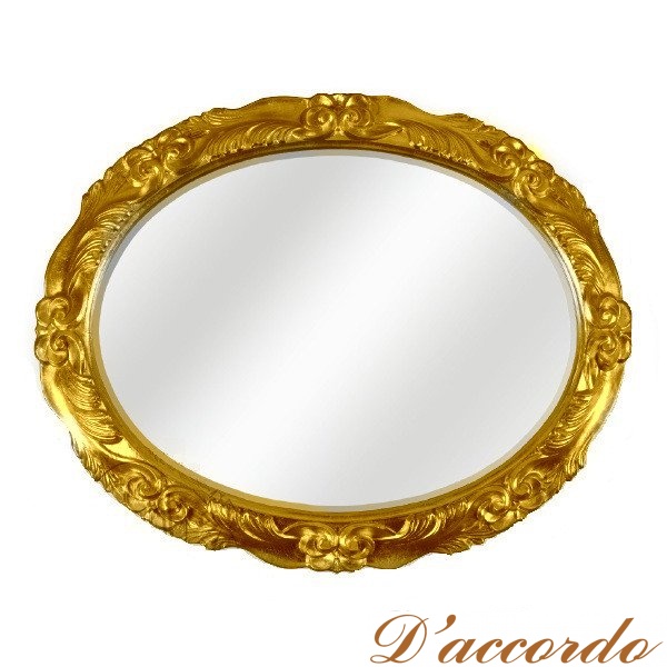 картинка Зеркало овальное Migliore ML.COM-70.781 цвет золото (DO) от магазина D'accordo