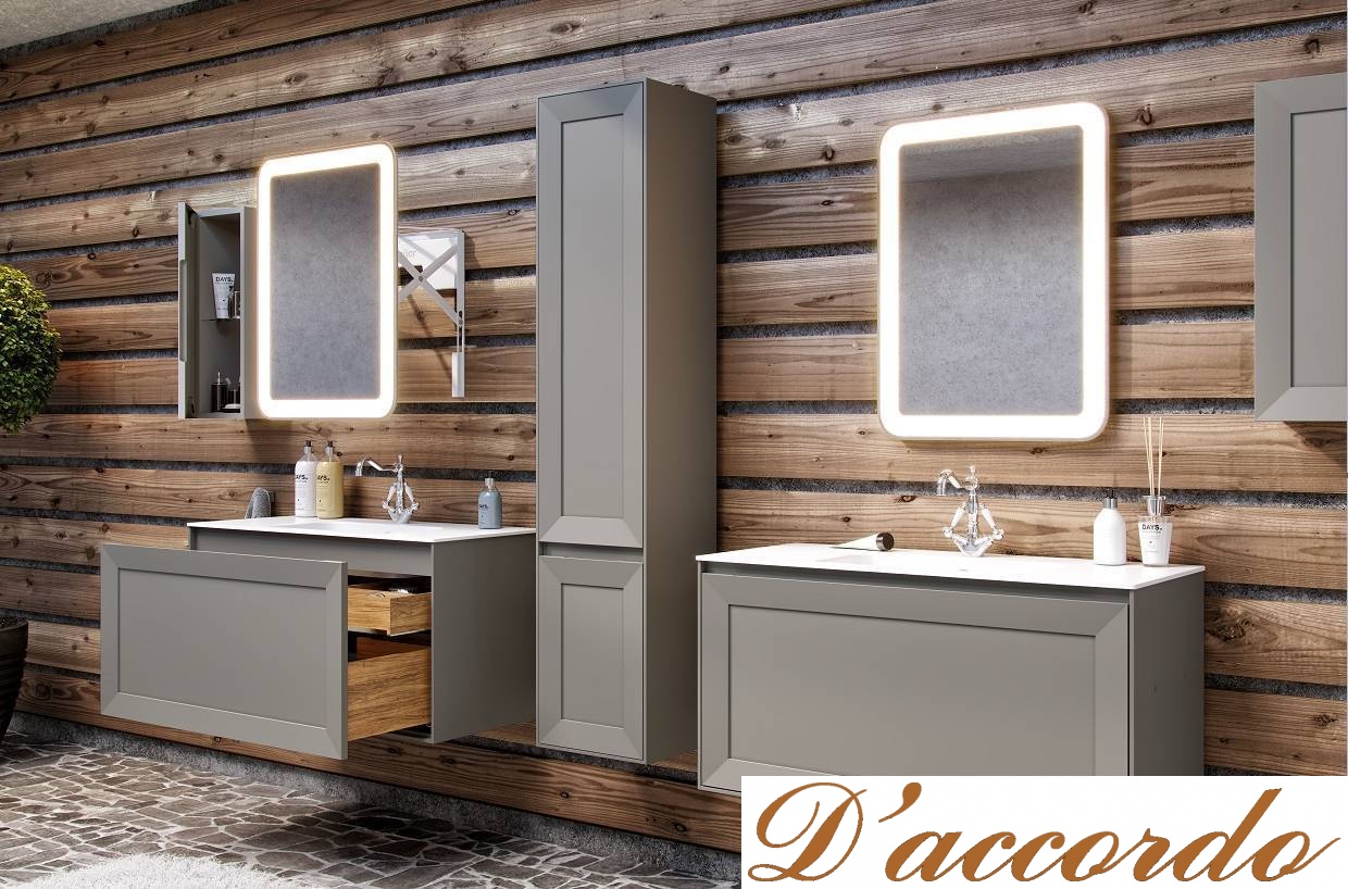 картинка Мебель для ванной комнаты подвесная, коллекция Millennio цвет коллекции: матовый от магазина D'accordo