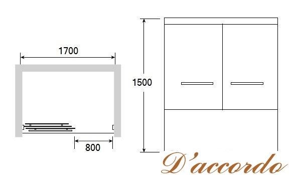 картинка Шторка на ванну RGW Screens SC-60 170 стекло прозрачное от магазина D'accordo