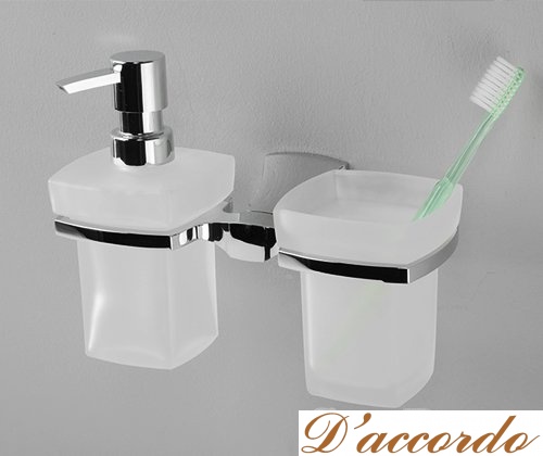 картинка Дозатор мыла и стакан подвесные WasserKRAFT Wern K-2589 от магазина D'accordo