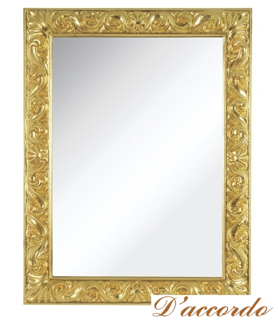картинка Зеркало прямоугольное Migliore 26529 цвет золото от магазина D'accordo