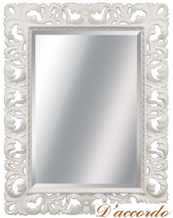 картинка Зеркало Tessoro Isabella TS-1021-W белый глянец от магазина D'accordo