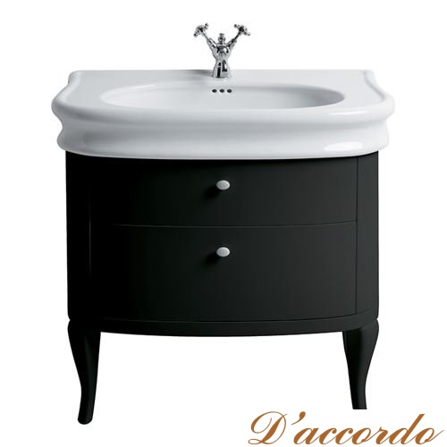 картинка Мебель для ванной Simas Lante LAM 90 чёрный глянцевый от магазина D'accordo