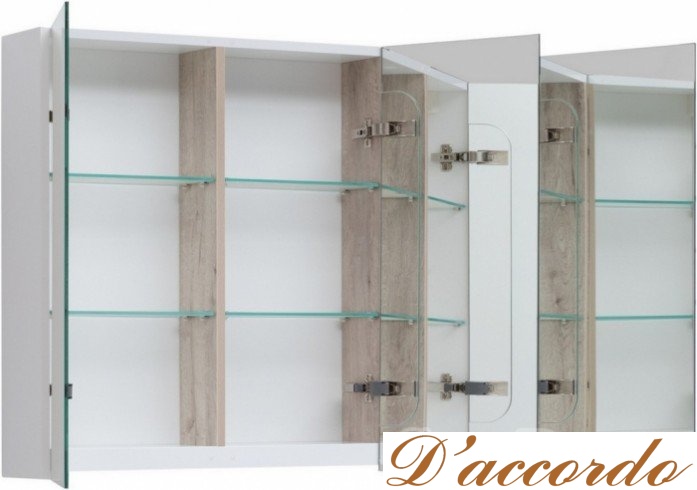 картинка Зеркальный шкаф Dreja Premium 100 белый от магазина D'accordo