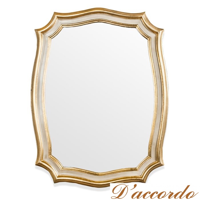 картинка Зеркало Tiffany World TW02117 золото/слоновая кость от магазина D'accordo