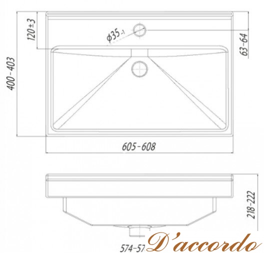 картинка Мебель для ванной Акватон Рене 60 см белый/грецкий орех от магазина D'accordo
