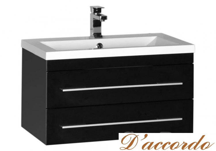 картинка Мебель для ванной Aquanet Нота Камерино 75 черная от магазина D'accordo