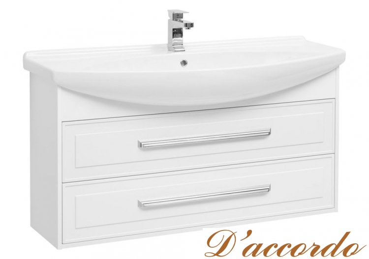 картинка Мебель для ванной Aquanet Остин 120 белый глянец от магазина D'accordo