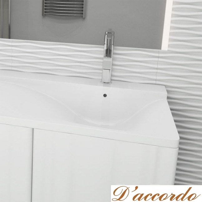 картинка Мебель для ванной под стиральную машину Lotos Алисия 120 напольная с одной тумбой от магазина D'accordo