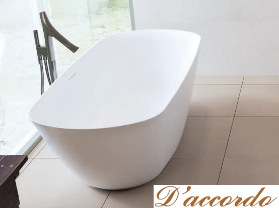 картинка Овальная ванна из искусственного камня Riho Bilo 165x77 белая BS6500500000000 от магазина D'accordo