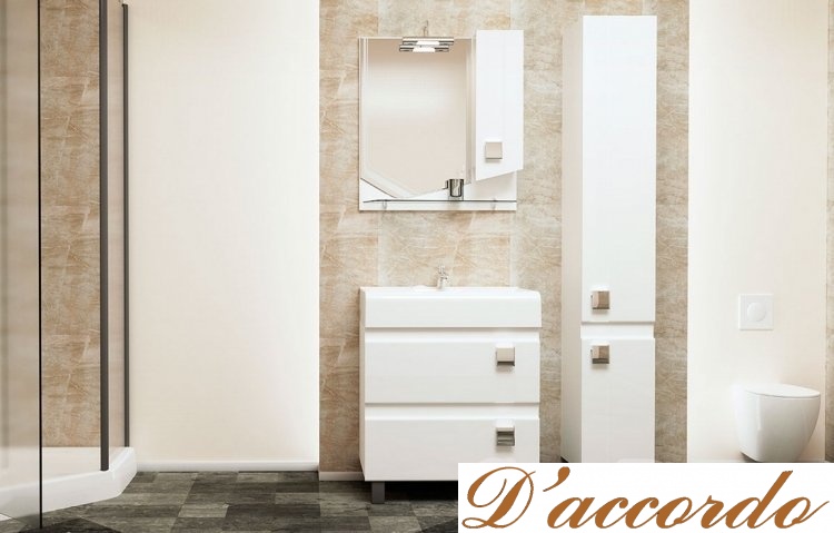 картинка Мебель для ванной Velvex Crystal Lambo 70 белая от магазина D'accordo