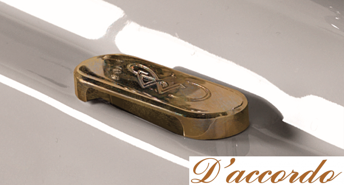 картинка Kerasan Waldorf Заглушка для перелива, цвет бронза от магазина D'accordo