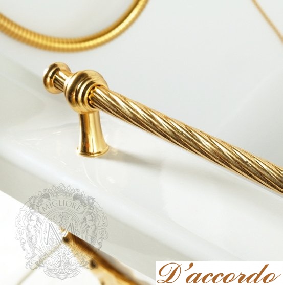 картинка Ванна Migliore Impero 180см на лапах Leone Standart золото от магазина D'accordo