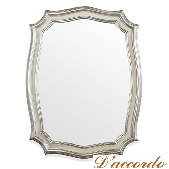 картинка Зеркало Tiffany World TW02117 серебро/слоновая кость от магазина D'accordo