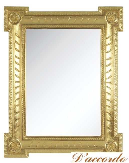 картинка Зеркало прямоугольное Migliore 26528 цвет золото от магазина D'accordo
