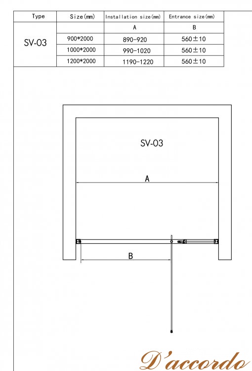 картинка Душевая дверь RGW Stilvoll SV-03 B 100 см от магазина D'accordo